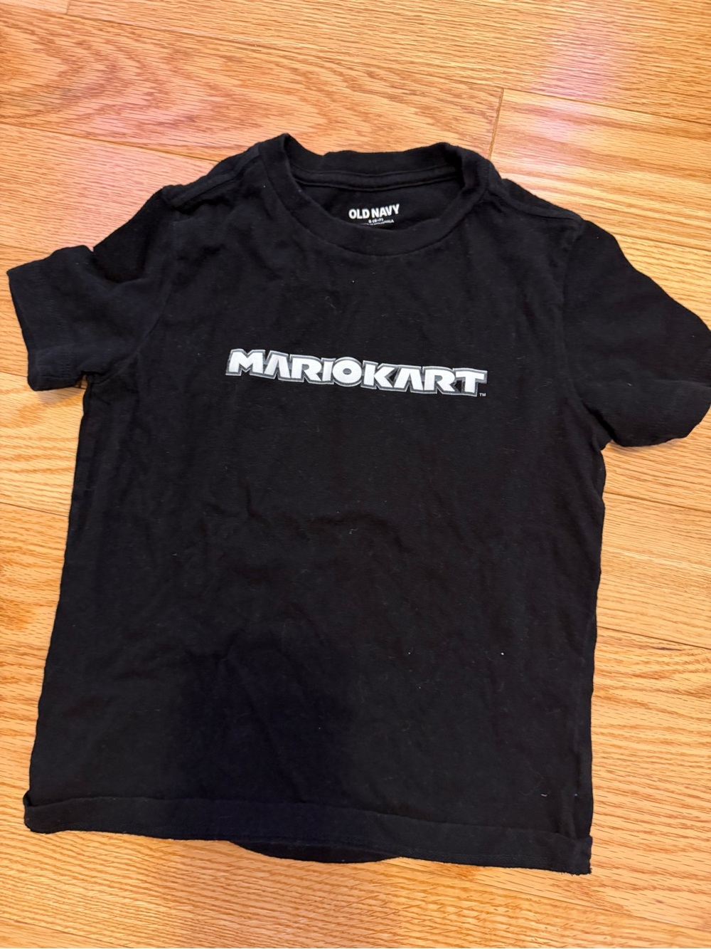 Old Navy Black MarioKart Logo Tee - Kids